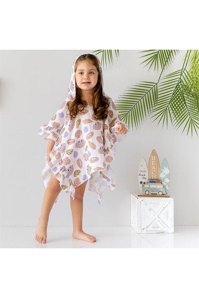 Mama Yoyo Baby&Kids Pink Mama Yoyo Muslin Poncho Shell