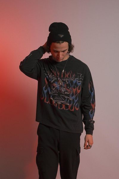 Overdrive Tricou cu mânecă lungă Dixie Choppers Vintage