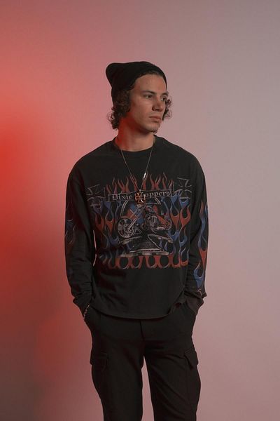 Overdrive Tricou cu mânecă lungă Dixie Choppers Vintage