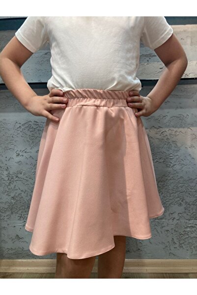 KedyKids Dobule Pudra Mini Şort Etek