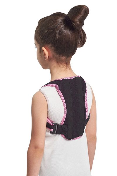 Ankaflex Children's Upright Posture Corset Underwire Anti-Humpback Waist Back Children's Corset Pink