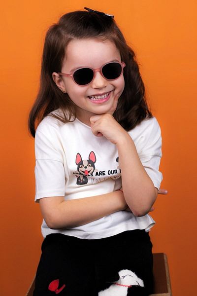 By Donetto New-unisex (1-5 Years) Polarized Pink Children's Sunglasses