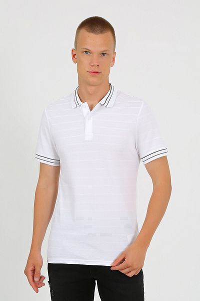 LACİVERTMEN 2153 Special Collection - Polo Neck Regular Fit Men's T-Shirt