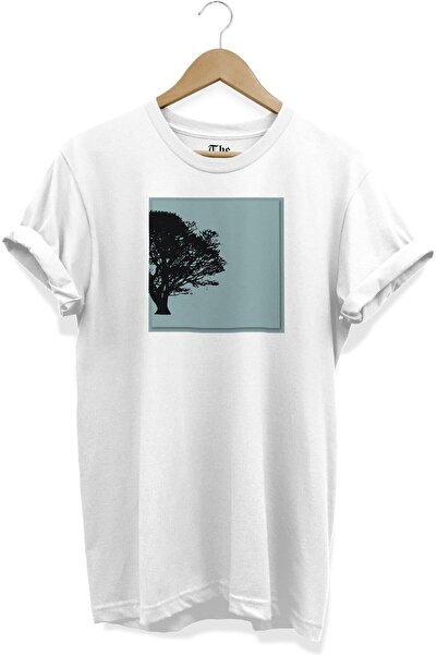The Baski Bela unisex minimalna majica Štampano kratkih rukava T-shirt