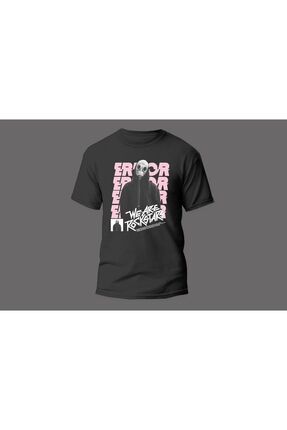 The Baski Siyah Unisex Rockstar Drill Bask l Minimal K sa Kollu T shirt Fiyat Yorumlar Trendyol