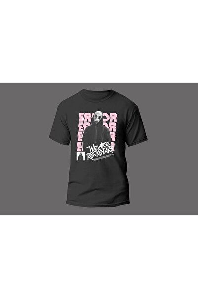 The Baski Crna unisex majica Rockstar Drill Štampano Minimal kratkih rukava T...