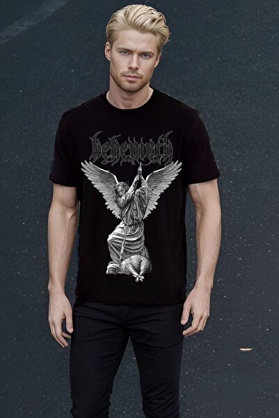 The Baski Tricou 100% bumbac cu model Behemoth Baphomet