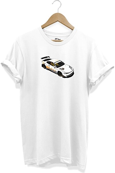 The Baski Beli unisex drift auto - Drift auto Štampano kratki rukav T-shirt