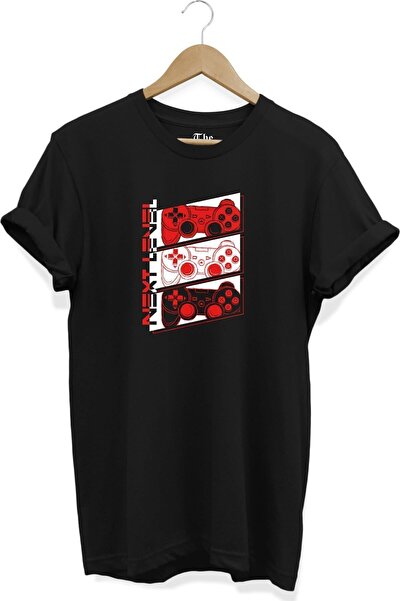 The Baski Μαύρο μπλουζάκι παιχνιδιών Unisex με στάμπα με κοντό μανίκι