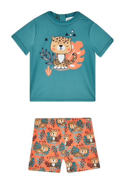 NEOPY Blake Unisex Baby Swimsuit Set with Shorts - Short Sleeve
