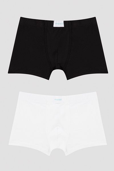 Penti Boxer organic pentru băiat, multicolor, din 2 piese