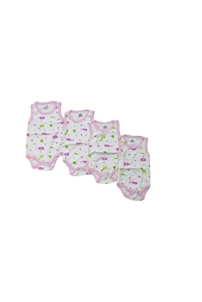 Tiffany Tiffany Patterned Colorful Baby Bodysuit - Set of 4, Zero Arm Ladybug