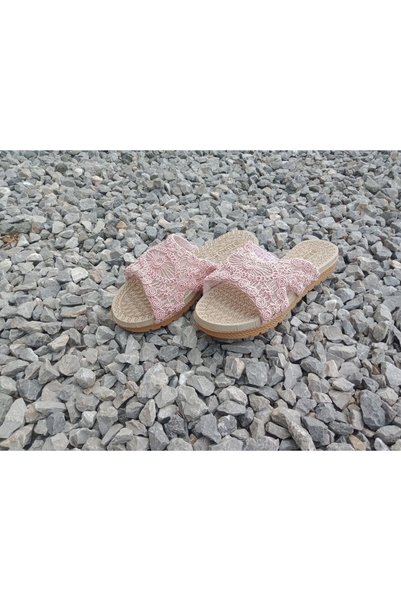 emta tasarım women's cross - outdoor model daily stylish and comfortable model full-mold slippers home guest slippers