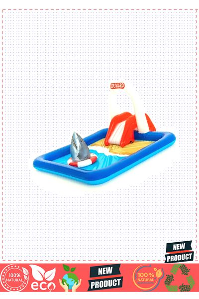 OMZ 5 Liter Pool with Shark and Slide, Educational Toys for Girls and Boys