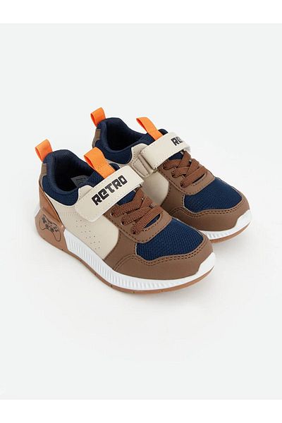LC Waikiki LCW STEPS Lacing and Velcro Color Block Boys' Sports Shoes