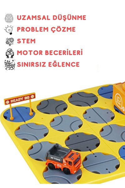 HESTİNYA TOYS Stem Mantıksal Yol Yapım Oyunu Eğitici Oyuncak Puzzle Kodlama Oyunu Zeka Geliştirme Problem Çözme