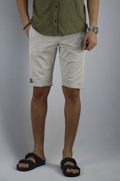 inpool Men's Stone Waist Latex Embroidery Detail Shorts & Bermuda