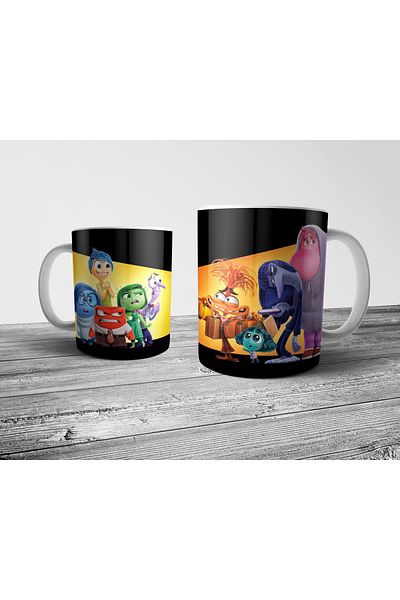 Pixxa Inside-Out 2 Themed Mug Cup Model - 4