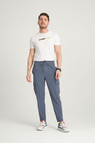 inpool Men's, regular fit, water repellent (proof), parachute fabric, cargo pocket, rubber pants 24INP276