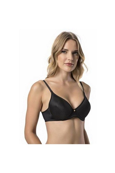 Le Jardin Σουτιέν Elif Textile Unpadded Underwire C Cup Μαύρο 9405