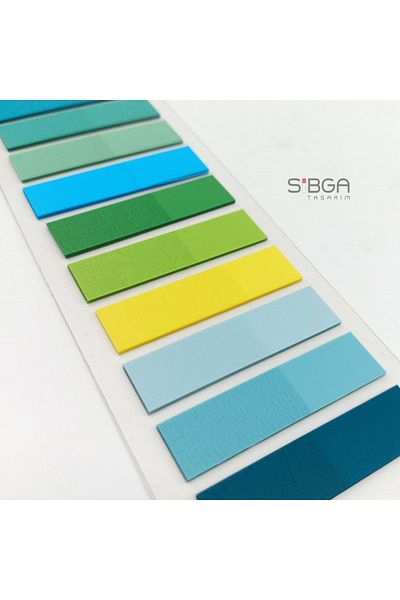 sibga tasarım Transparent Colored Postit Post-it Post ItBookmark Bookmark Postit Sticker Note Paper 200 Sheets