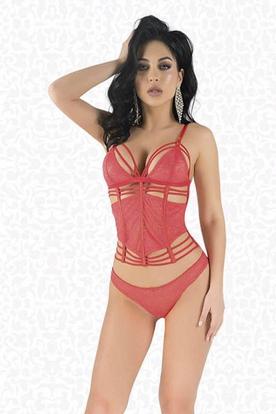 Elawin Σετ γυναικείων εσωρούχων Red Fantasy