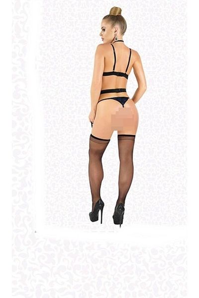 Elawin Γυναικείο Saks Blue Lace Tape Λεπτομερές Σετ