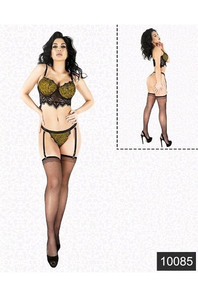 Elawin Σετ σουτιέν 10085 Model Fancy Garter
