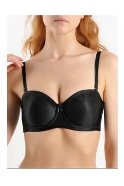 Yeni İnci Γυναικείο σουτιέν με στράπλες γκρι Underwire 1680