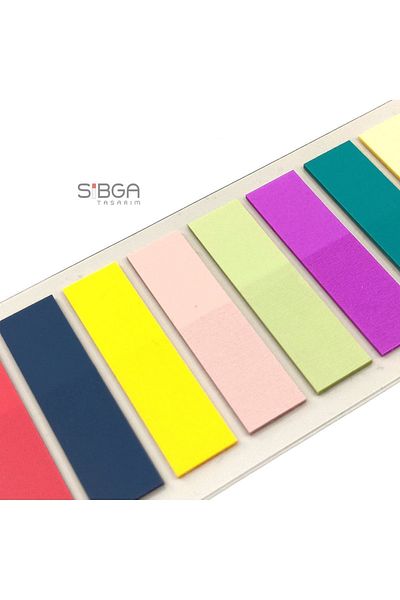 sibga tasarım Transparent Colored Postit Post-it Post It.Bookmark Bookmark Postit Sticker Note Paper 200 Sheets