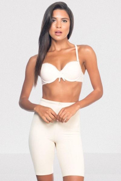 Emay Women's White Wrinkle-Free Maternity Boxer Corset
