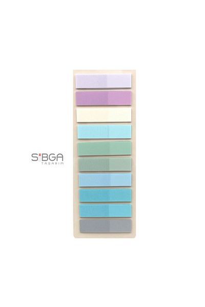 sibga tasarım Transparent Colored Postit Post-it Post ItBookmark Bookmark Postit Sticker Note Paper 200 Sheets