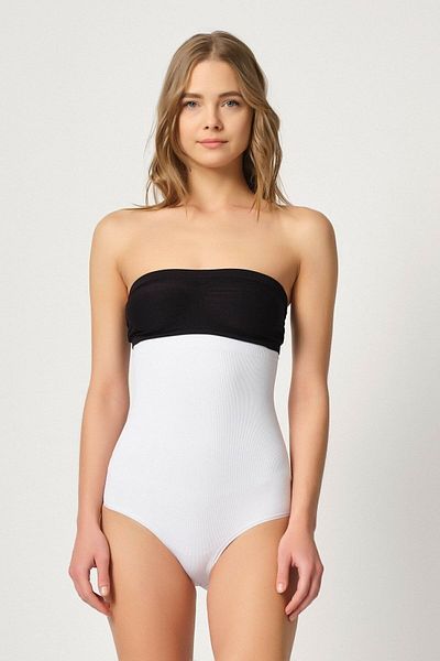 Nil İç Giyim Corset alb fără sudură Agraphed Slip pentru femei