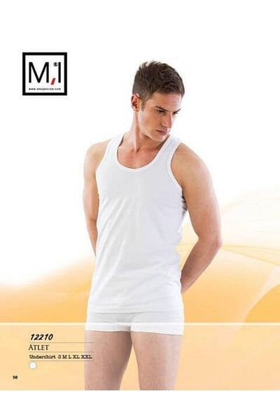 Emay Tricou pentru bărbați cu bretele în U 12210