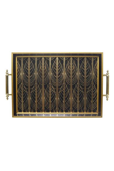 T.Concept Rectangular Glass Surface Engagement Presentation Tea Tray - Abstract Series Dmt362