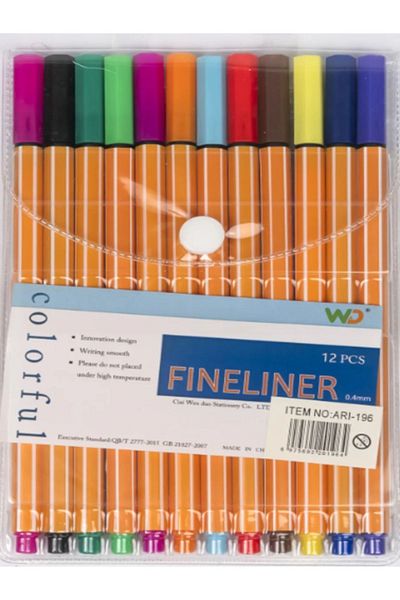 Miona Set of 12 Color Fineliner Pens
