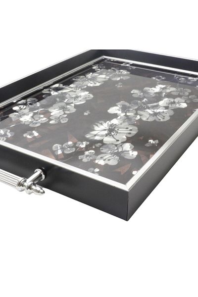 T.Concept Nature Series Dmt624 - Rectangular Glass Surface Engagement and Tea Tray