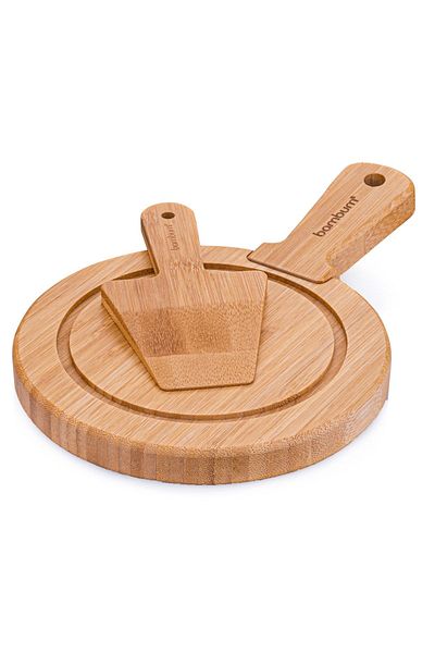 Bambum Roquefort 2 Piece Cheese Service Set Round