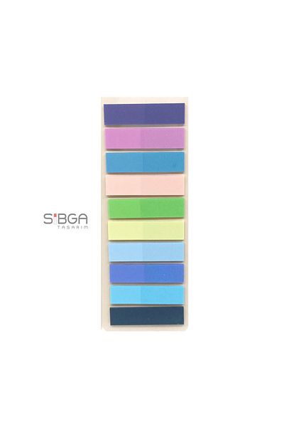 sibga tasarım Transparent Colored Postit Post-it Post ItBookmark Bookmark Postit Sticker Note Paper 200 Sheets