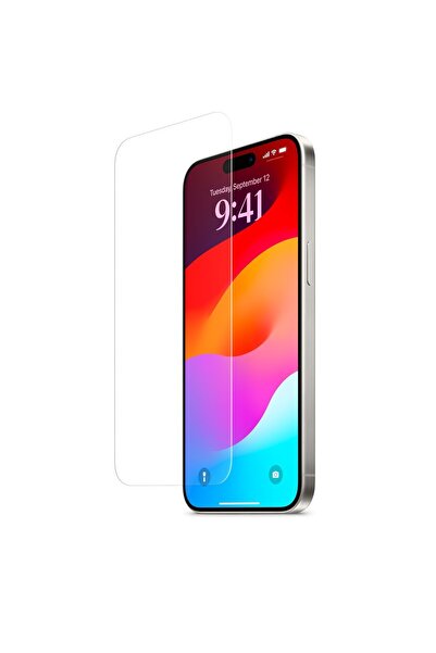Evax iPhone 15 Pro Max Uyumlu 9H HD+ Cam Ekran Koruyucu Uyumlu