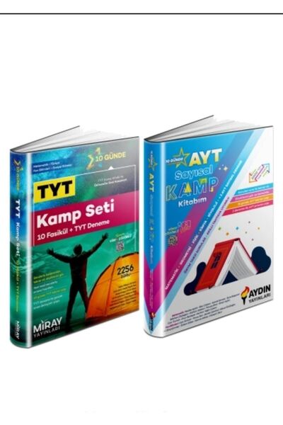 Aydın Yayınları Tyt Kamp Seti Ayt Sayısal Kamp Seti 2 Kitap 2024-2025 Hazırlık