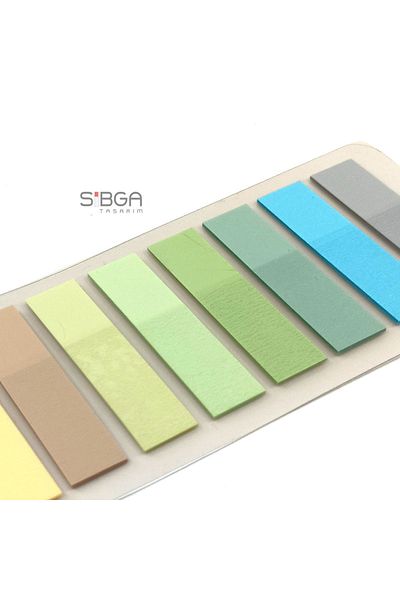 sibga tasarım Transparent Colored Postit Post-it Post ItBookmark Bookmark Postit Sticker Note Paper 200 Sheets