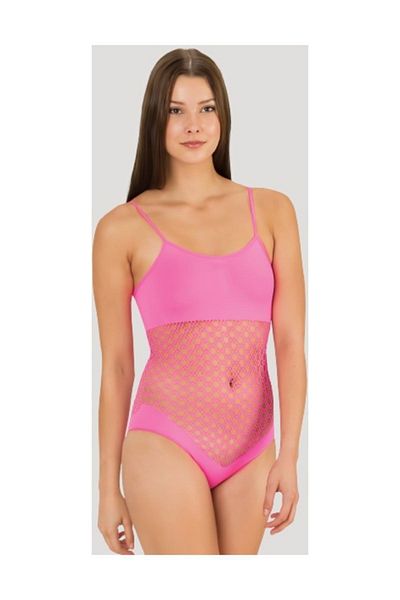 Emay Seamless Mesh Women's Bodysuit Fuchsia 5041