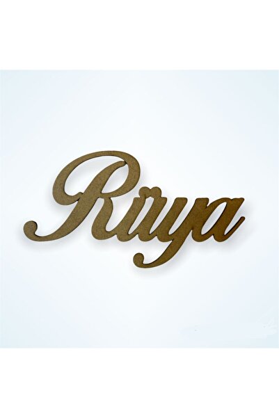 Motif Aksesuar 20 Cm Genişliğinde Ham Ahşap Isimlik