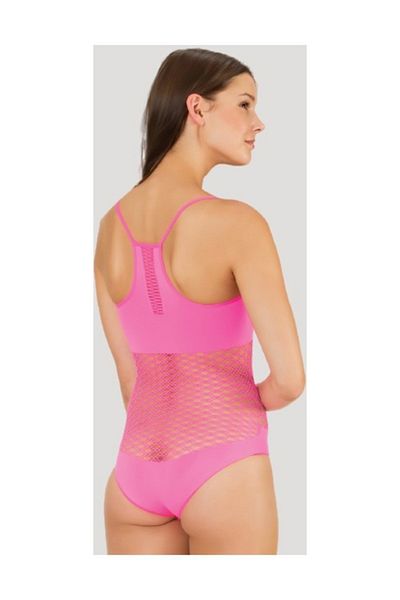 Emay Seamless Mesh Women's Bodysuit Fuchsia 5041