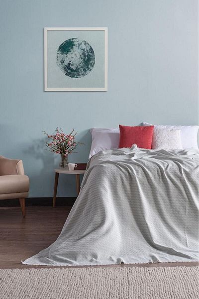 Miabella Home Pique Double, Summer Pique 100% Cotton, Double Bedspread, Tasseled Edge, Soft