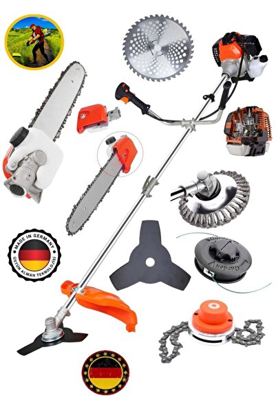 DYNAMİC MAX 14 hp Yan Tipi Benzinli Ot Çalı Tırpanı Çim Biçme Makinası 6 Kafa...