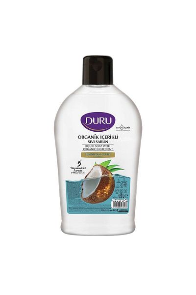 Duru Organic Content Liquid Soap Coconut 1.5 lt x 4 Pieces