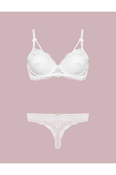 Nurteks Γυναικείο Σετ σουτιέν με μπορντό Underwire