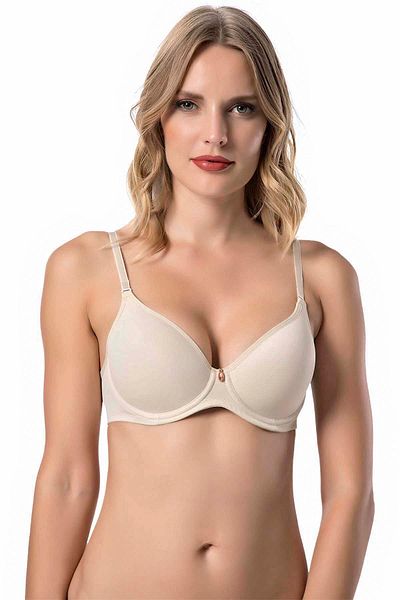 Le Jardin Women's Skin Color Fanetta Unpadded Unsupported Supportive Bra 9405